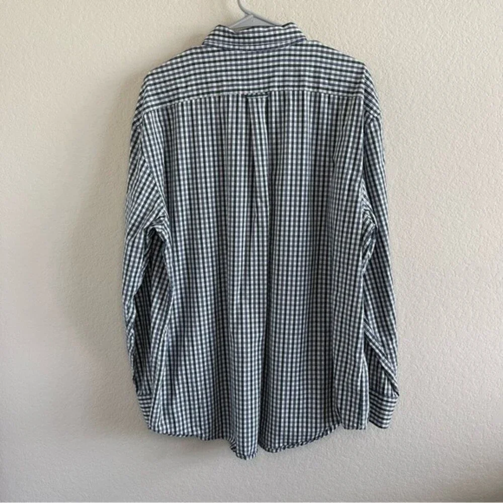 IZOD Long Sleeve Plaid Button Down Mens Shirt 100% Cotton XL - Picture 2 of 8